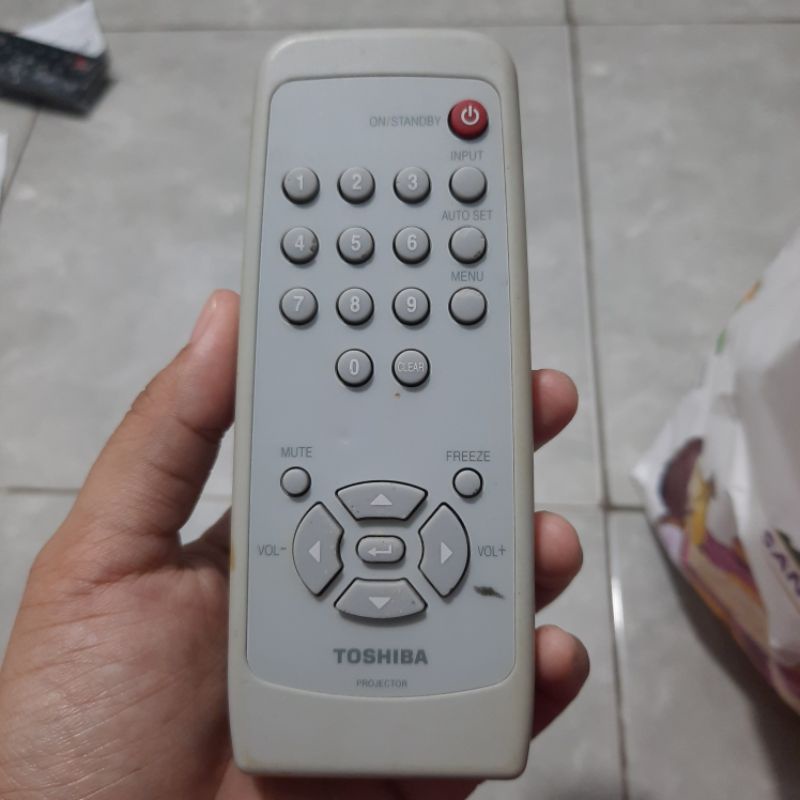 REMOTE REMOT PROYEKTOR PROJECTOR TOSHIBA ORIGINAL ASLI