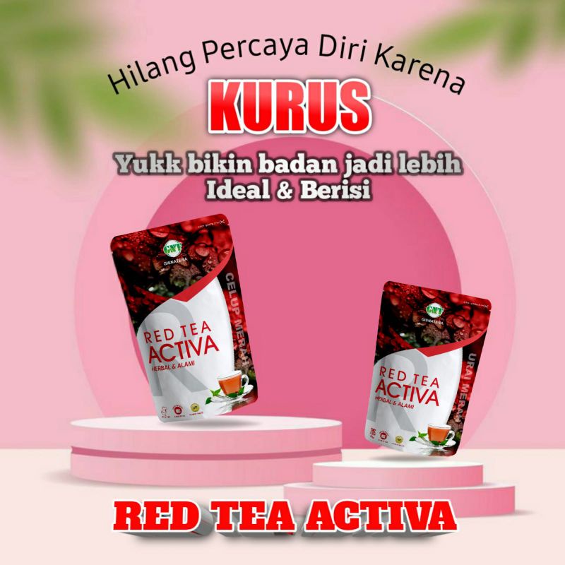 

teh herbal penambah berat badan RED TEA ACTIVA celup