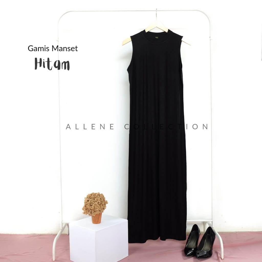 GAMIS TANPA LENGAN INNER KUTUNG POLOS BIG SIZE