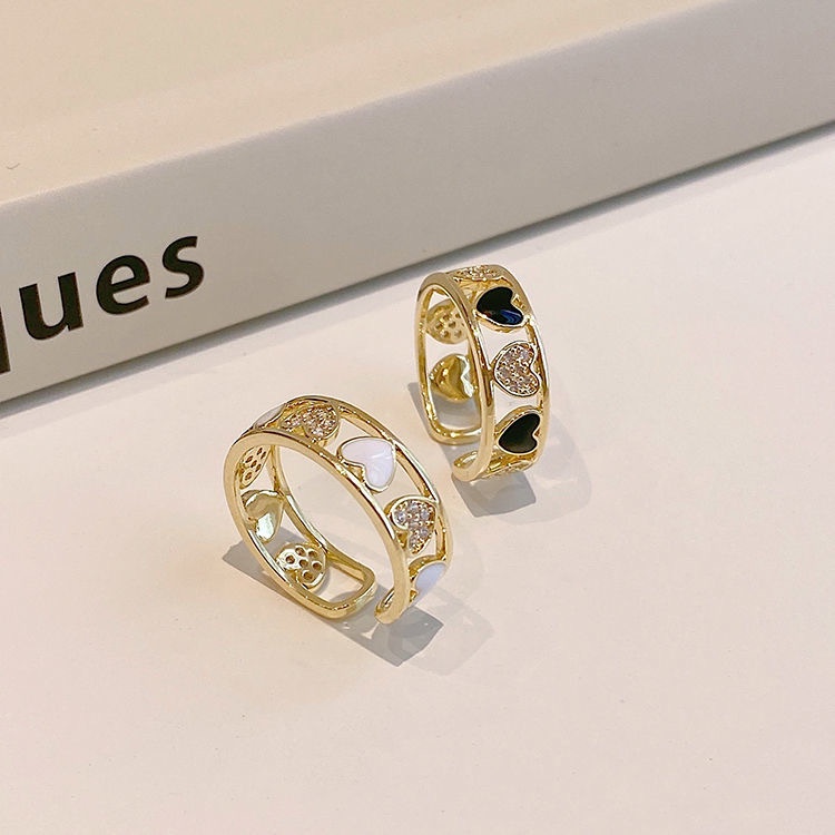 Cincin Model Terbuka Dapat Disesuaikan Gaya Korea Untuk Wanita