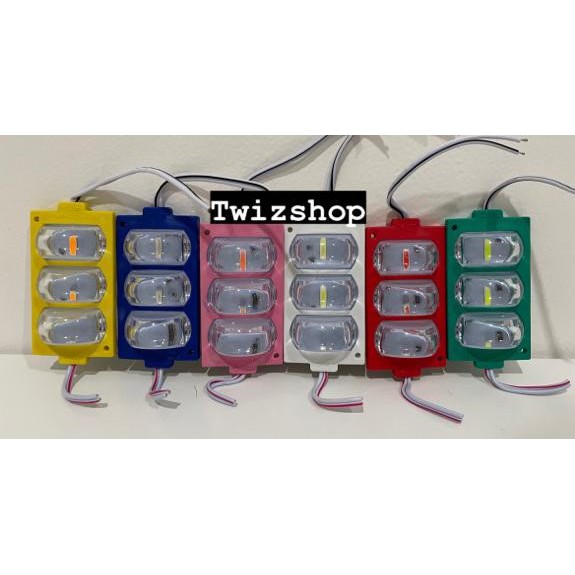 Lampu LED 3 Mata Terang 12 Volt 24 Volt / LED Variasi Mobil Truk Bus