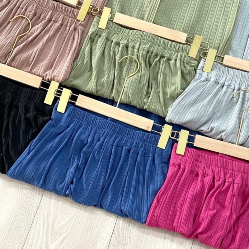 Keisya Basic Cullote Pants - Celana Kulot Kancing Wanita Knit Import Premium - Celana Panjang High Quality Korea Kekinian Terbaru  Rakku 885