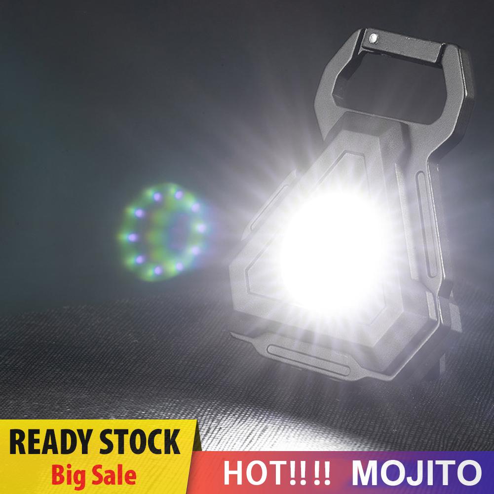 Lampu Senter LED COB Mini Portable Dengan Gantungan Kunci