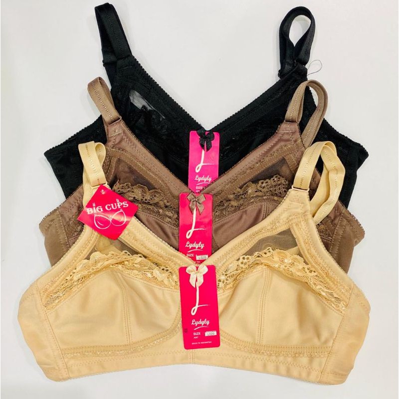 BH | Bra BigCup LYDYLY L020 Tanpa kawat dan Tanpa Busa 36-40