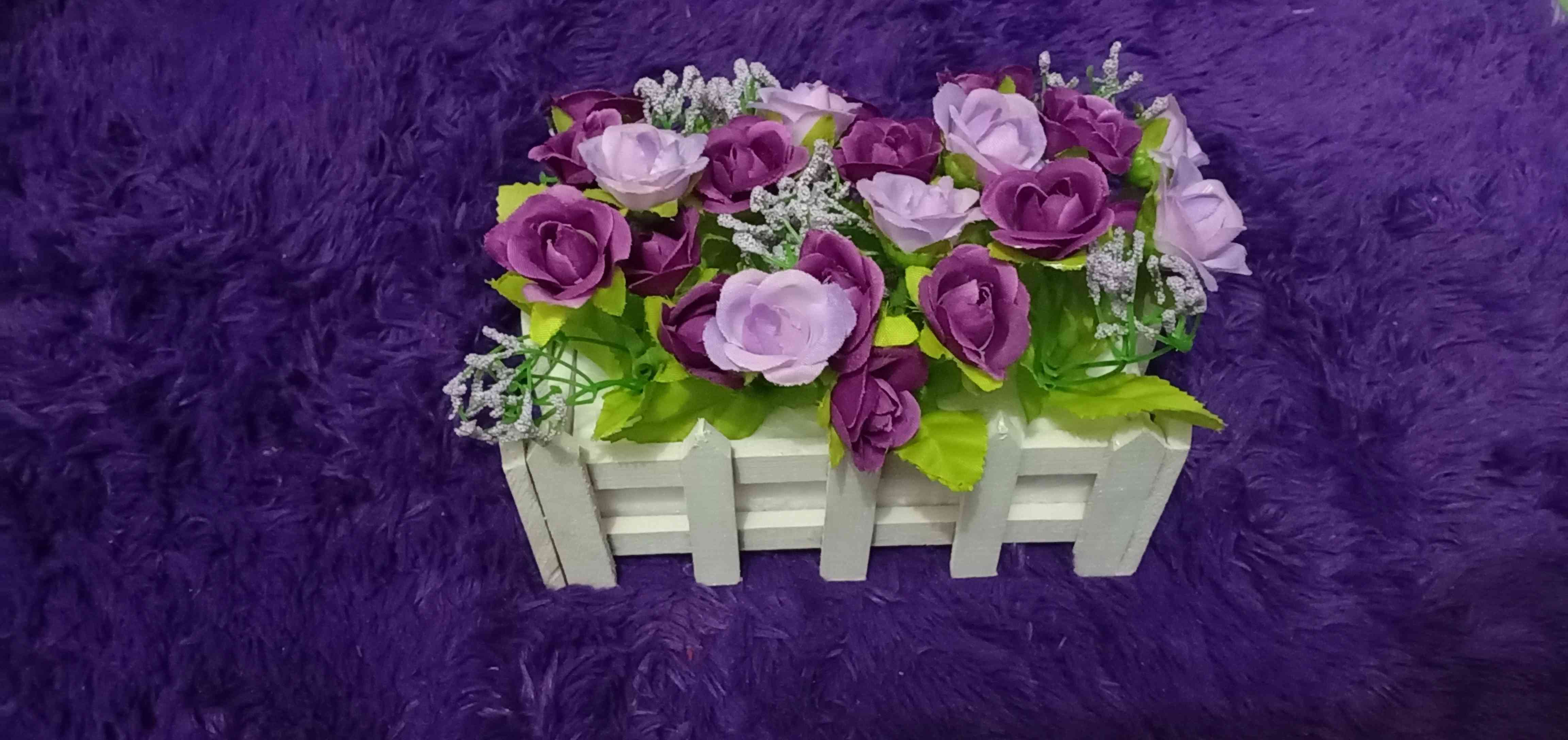 Pot Pagar / Vas Bunga Bentuk Pagar Dengan Busa