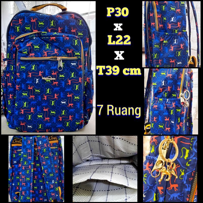 Tas Ransel Kipling Replika Original Kualitas Premium (Jual MODAL)