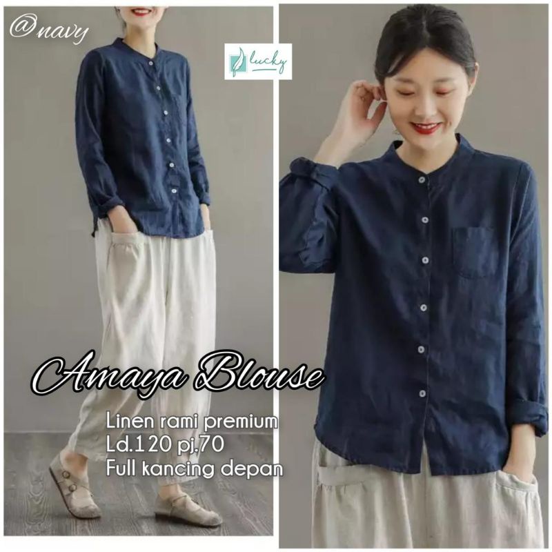Blouse Wanita Terbaru / Kemeja Blouse Wanita Korean Style / Blouse Kekinian / Viola Viona Blouse By Masilca / Baju Atasan Wanita Best Seller-2