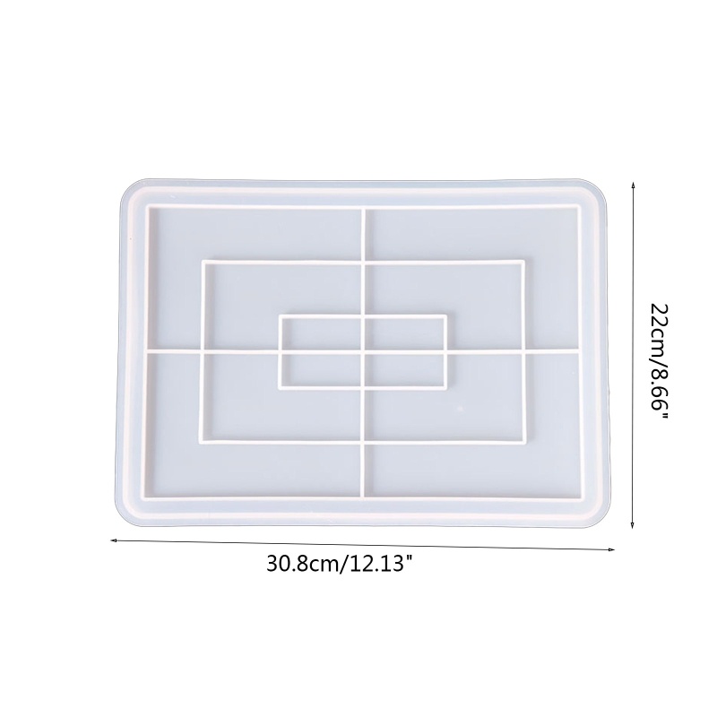Siy Cetakan Resin Epoksi Uv Bentuk Persegi Panjang Bahan Silikon Untuk Kerajinan Tangan Diy