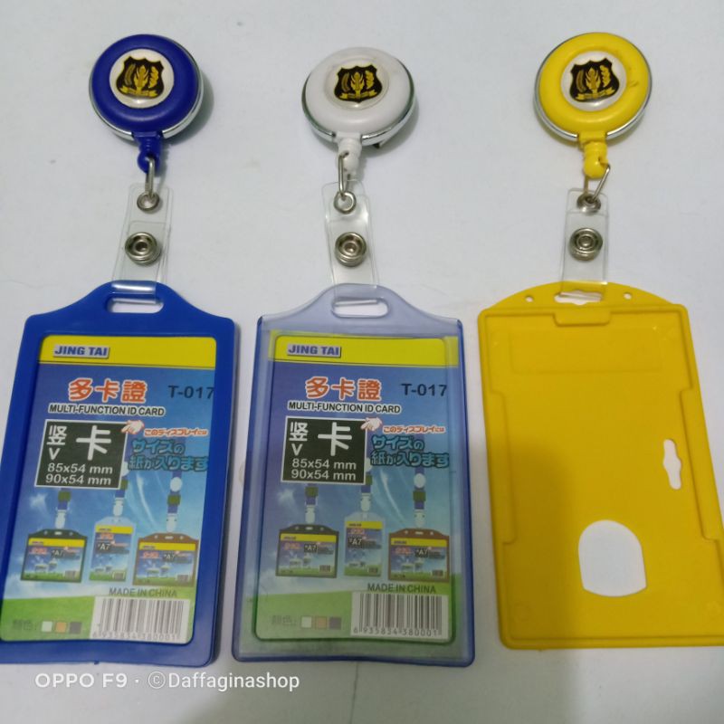 SATPAM YOYO ID CARD PUTAR-NAMETAG LOGO SATPAM