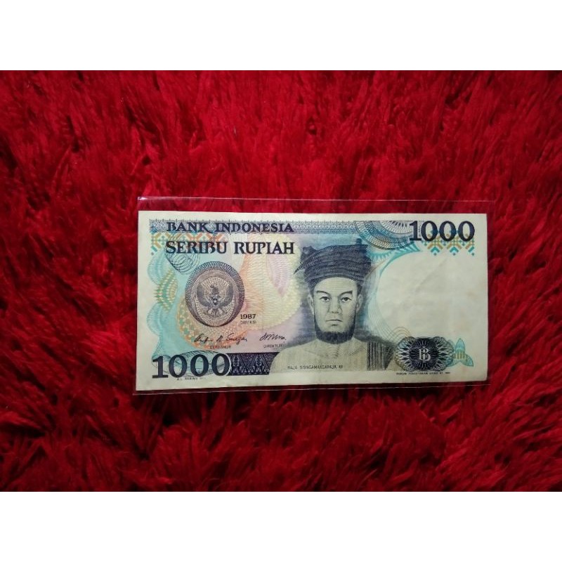 Uang Kuno 1000 SISINGAMANGARAJA 1987