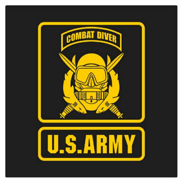 US Army Combat Diver Cutting Sticker