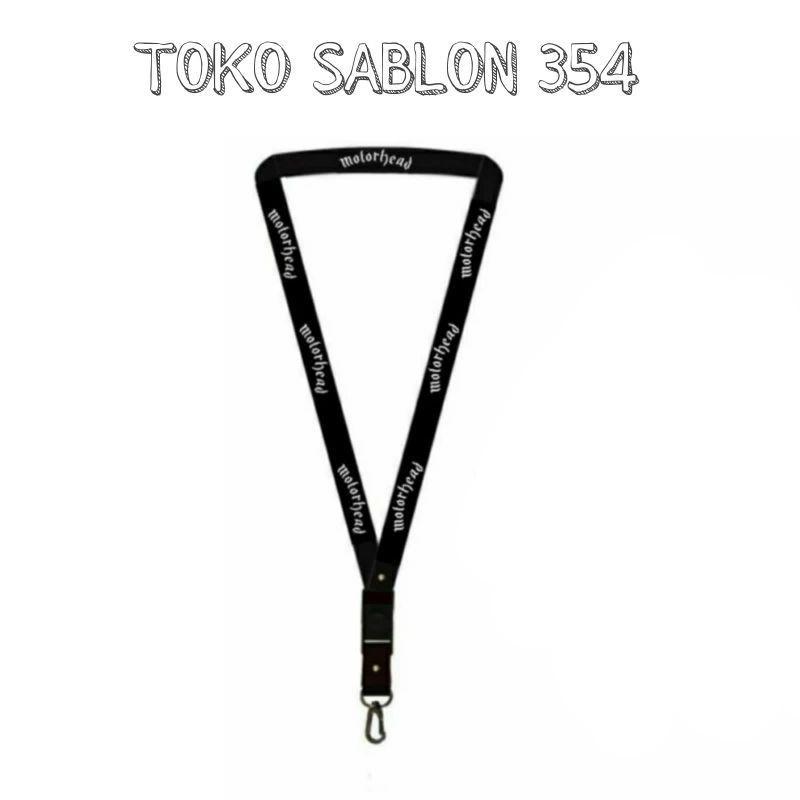 

Lanyard MOTORHEAD BAND / tali lanyard gantungan leher id car name tag / pods