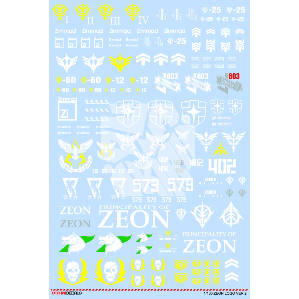ZEON LOGO VER 2 PRE CUT DECAL 144