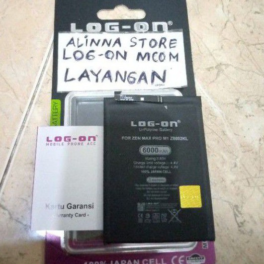 BATERAI LOG ON ASUS ZENFONE MAX PRO M1 PRO M2 Z8602KL ZB602KL C11P1706 DOUBLE POWER 5000MAH BATTERY