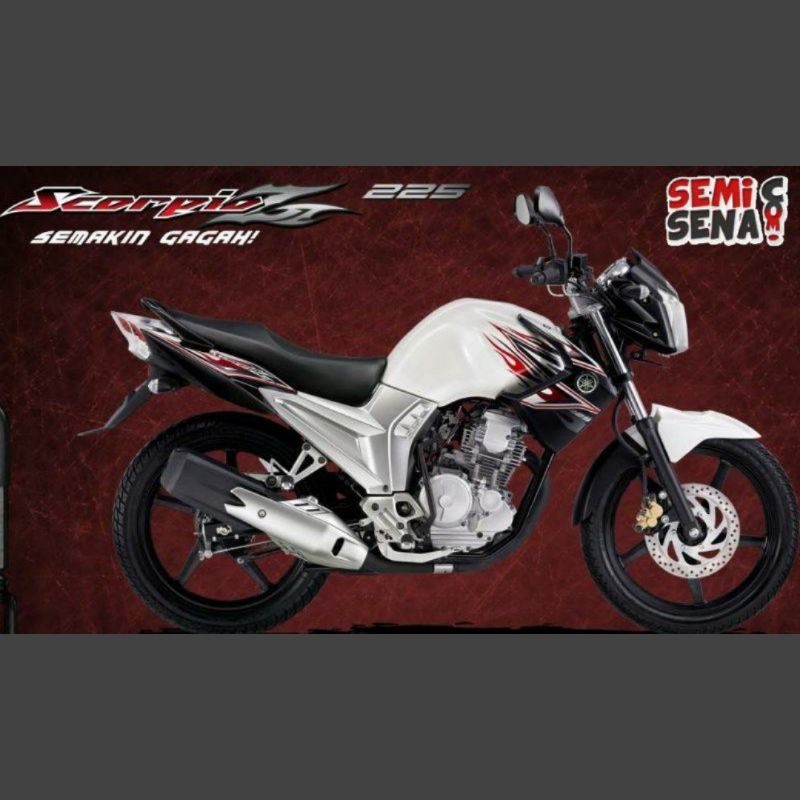 Striping Yamaha Scorpio Z New 2011 Putih Hitam