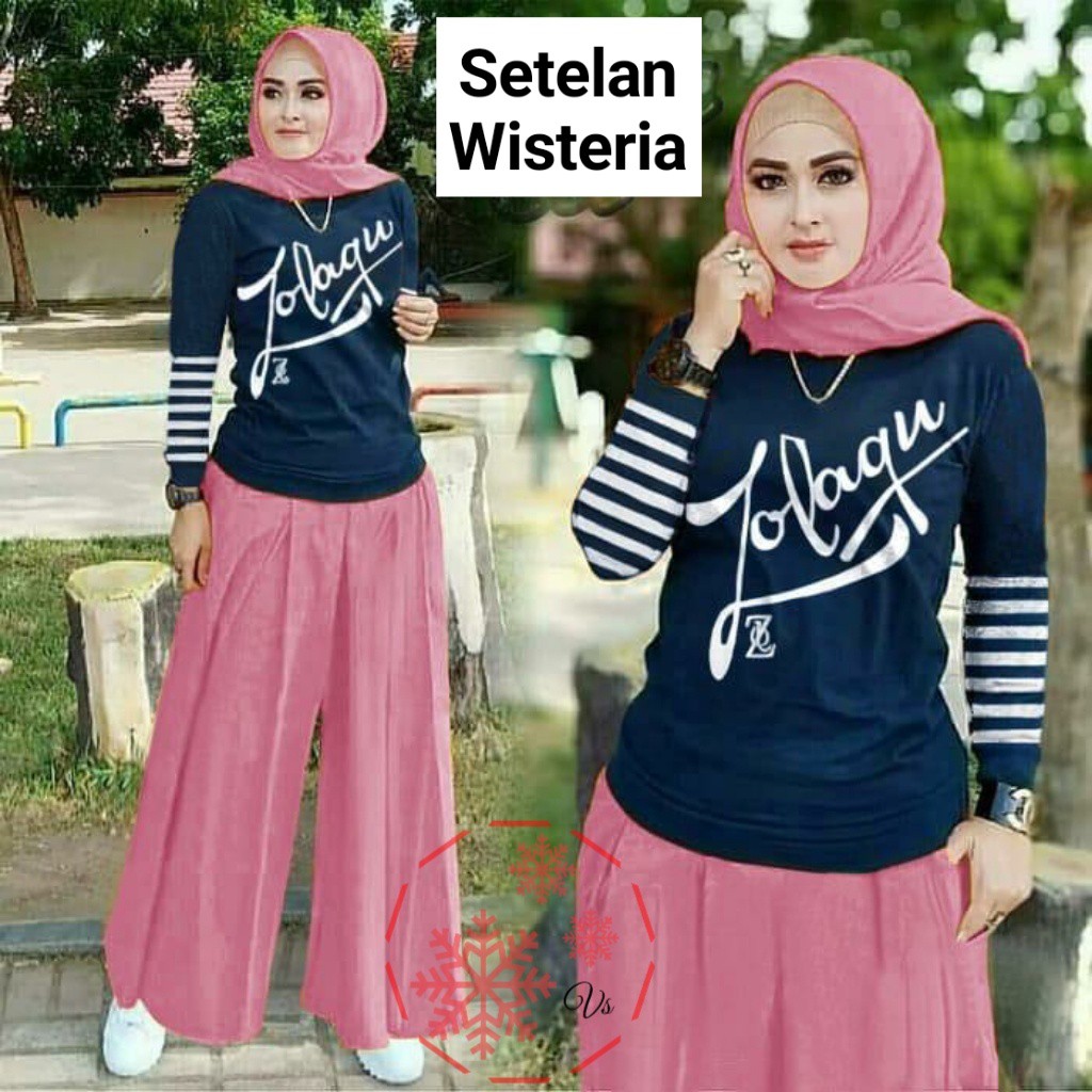 SET KULOT WISTERIA ZLQ vV / SETELAN KULOT WANITA ZLQ NEW