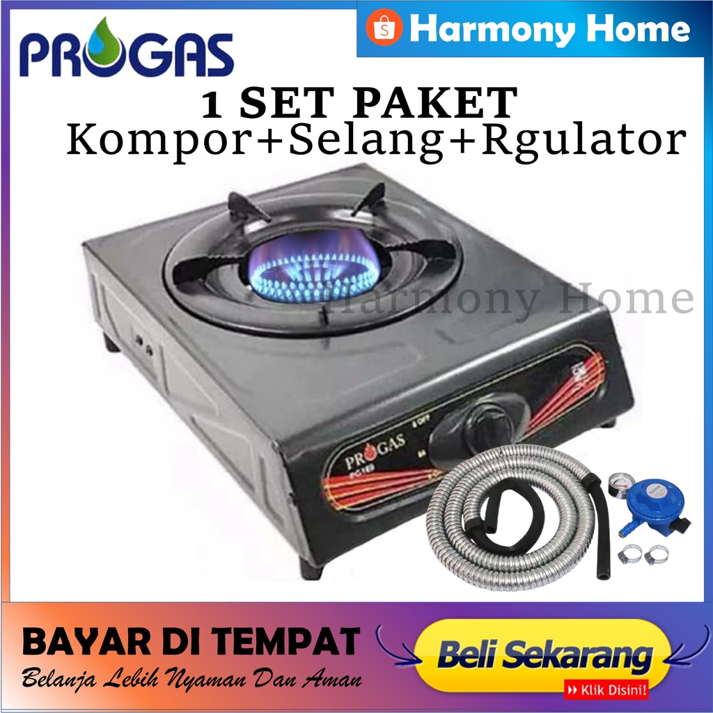 Kompor Gas 1 Tungku FREE(+) SELANG REGULATOR 100% ORIGINAL BAYAR DI TEMPAT ( COD )