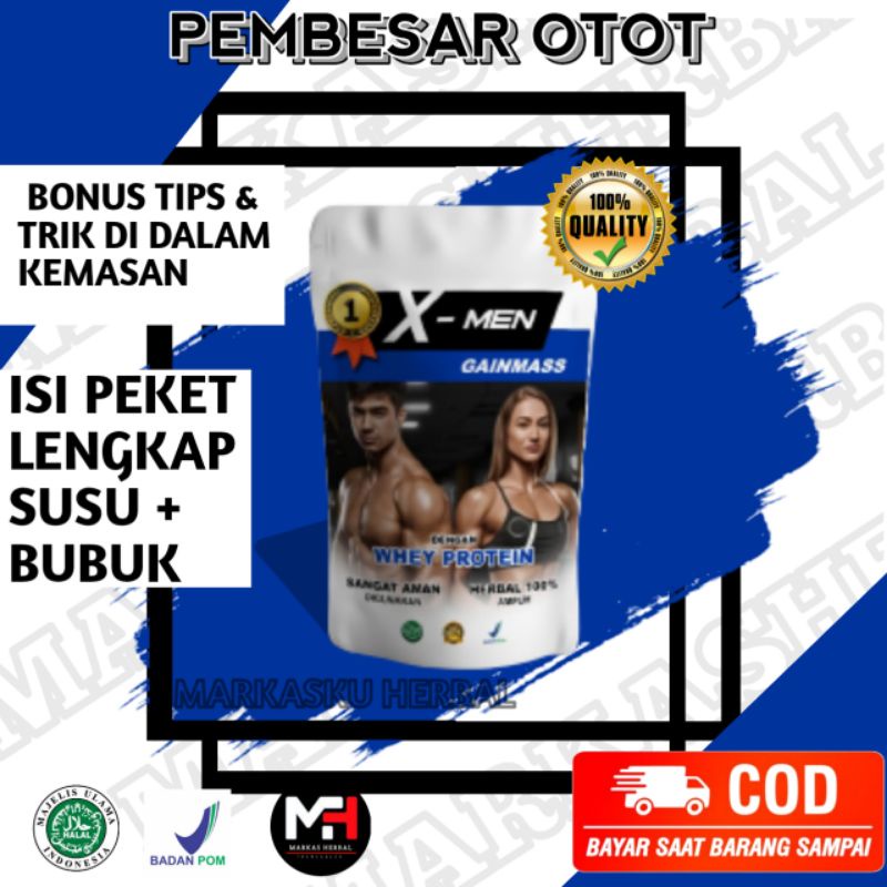 X Men Gainmass SUPER WEIGHT GAIN SUPPLEMENT Appeton Pengemuk Badan / Penambah nafsu makan / Obat Gem