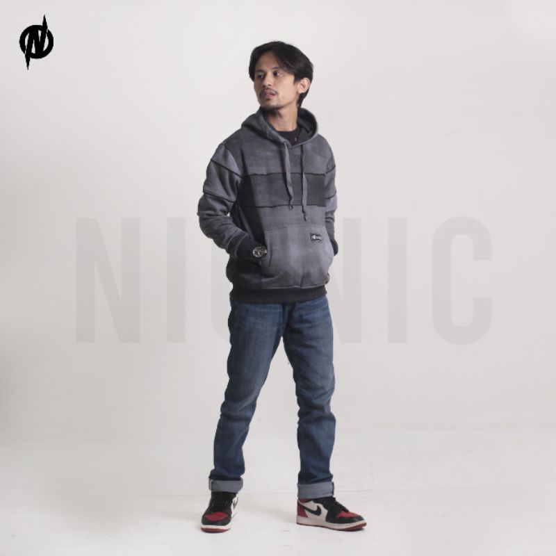 Sweater Hoodie Original Nionic Pria Wanita M L XL XXL