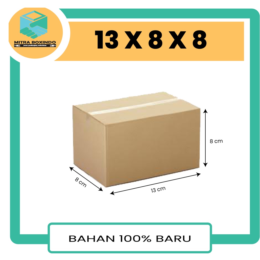 Kardus Packing online shop 13x8x8 cm tebal