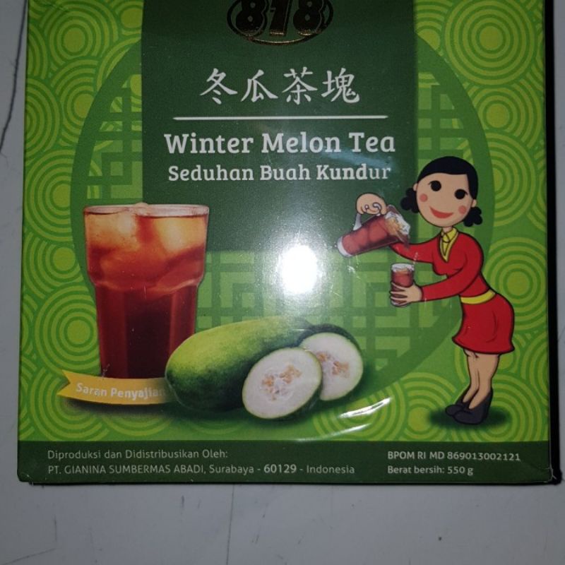 

teh buah kundur / wintermelon tea 818