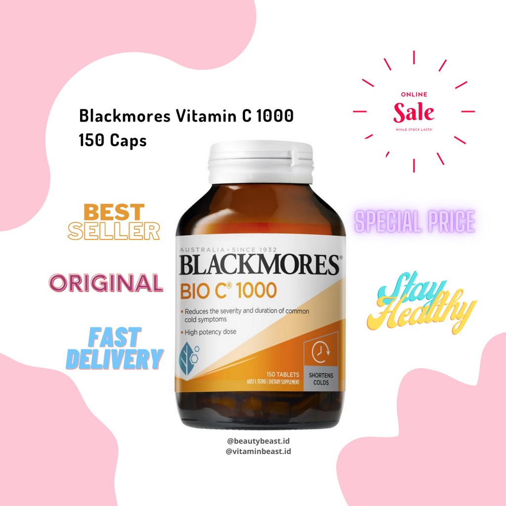 Blackmores Bio C 1000 Mg 150 Tablets Shopee Indonesia