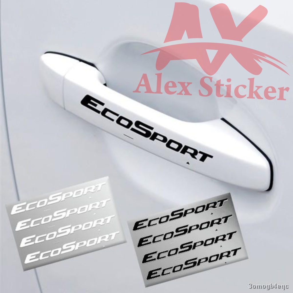 stiker ecosport sticker ecosport handle mobil universal 4pcs