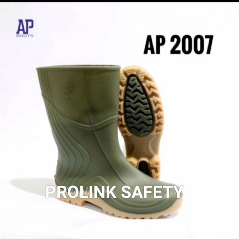 SEPATU BOOT KARET AP 2007 HIJAU ORIGINAL