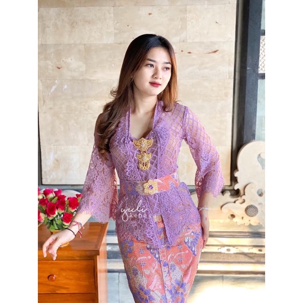 Kebaya Kutubaru Modern Lengan Lonceng Semi Italy | Kebaya Jadi Murah