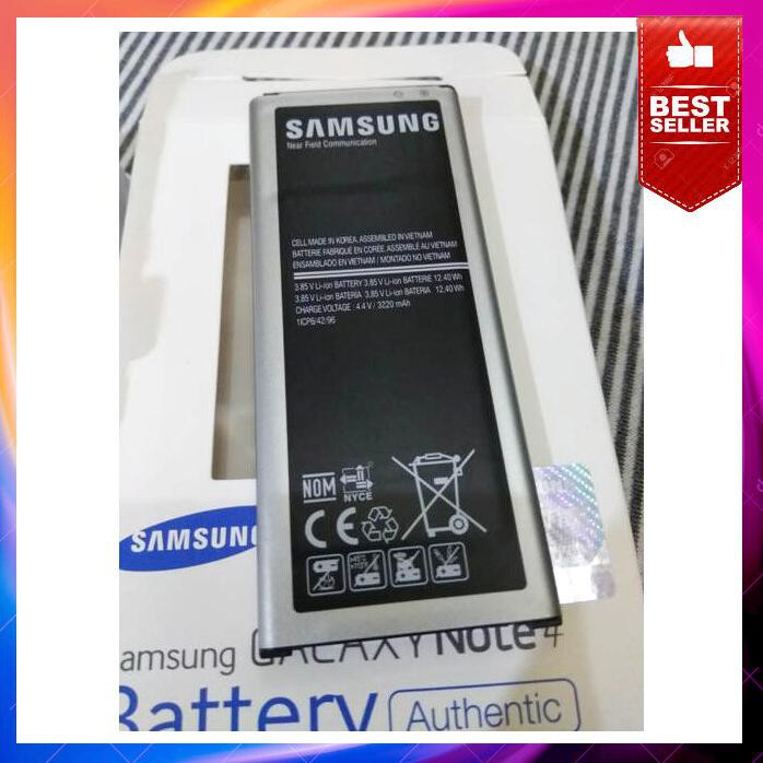 Acc Hp Original 100 Baterai Samsung Galaxy Note4 Note 4