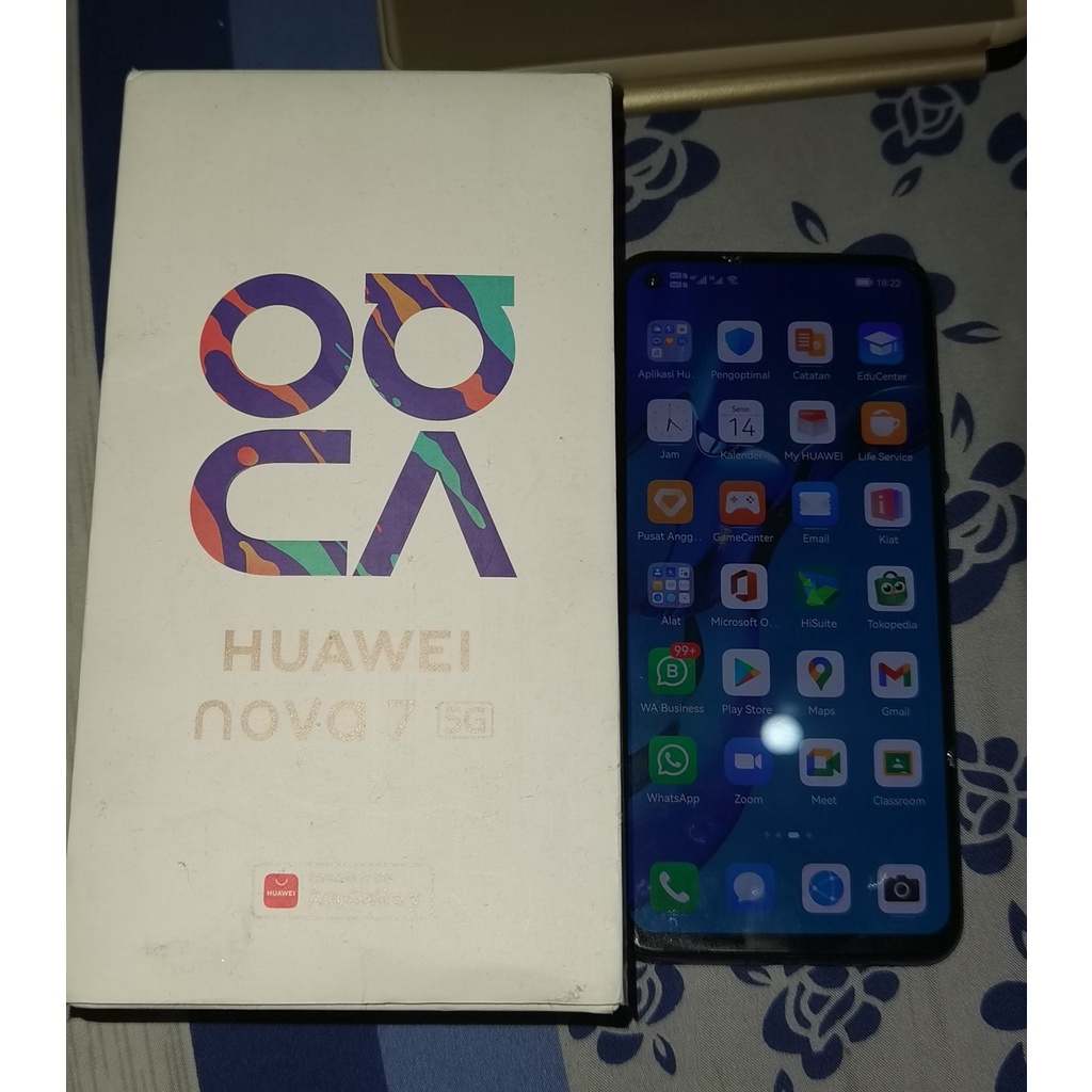 HP HUAWEI NOVA 7 5G 256GB RAM 8GB SECOND FULLSET