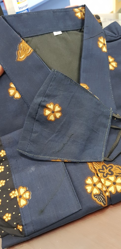 Batik Kangen Kamulyan Navy Full Furing Katun Halus Sragenan Size M-xxl Asli Solo