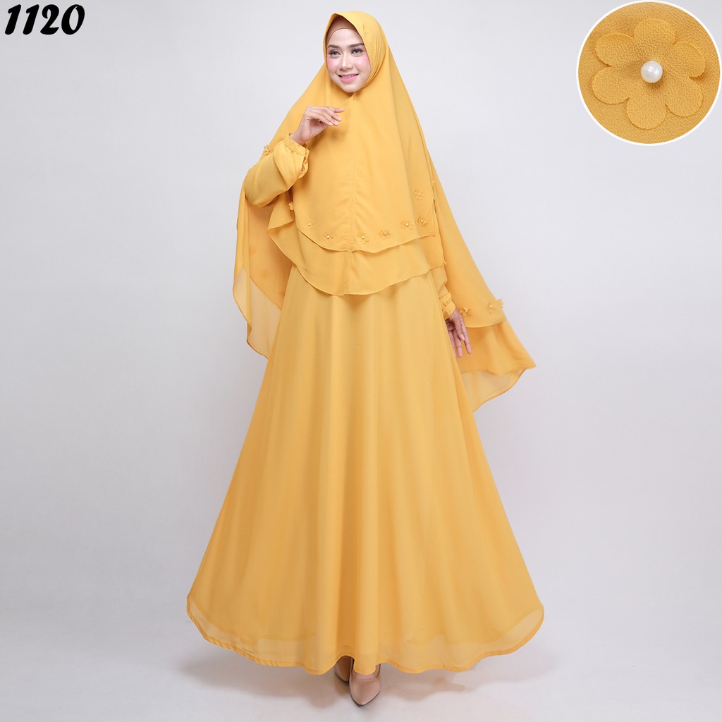 Gamis Syari Bahan Ceruty Babydoll
