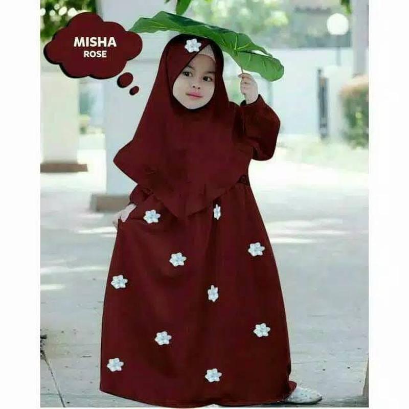 Gamis Anak Perempuan Muslim Itycrepe Umur 1-2 Tahun Jubah Muslim Lengan Pendek Anak Laki-Laki-Gamis 