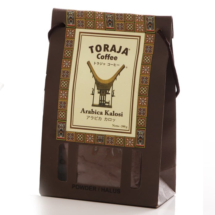 

KOPI TORAJA ARABIKA KALOSI PAPERBAG 200 GRAM (KOPI BUBUK HALUS)