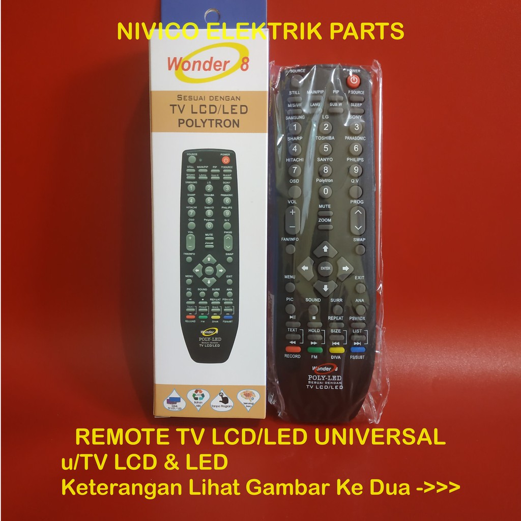REMOT TV LCD/LED POLYTRON/ REMOT UNIVERSAL LCD LED