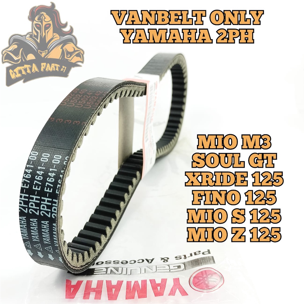 VANBELT V-BELT YAMAHA 2PH KUALITAS ASLI ORIGINAL YAMAHA PRESISI ANTI SELIP AWET DAN DIJAMIN MANTAP MIO M3 SOUL GT XRIDE X RIDE 125 FINO 125 MIO S 125 MIO Z 125