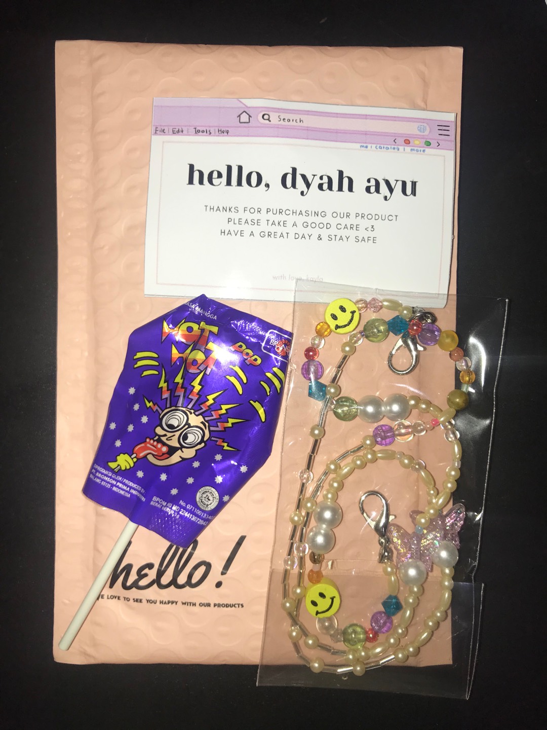 Puffy Rainbow Mask Strap