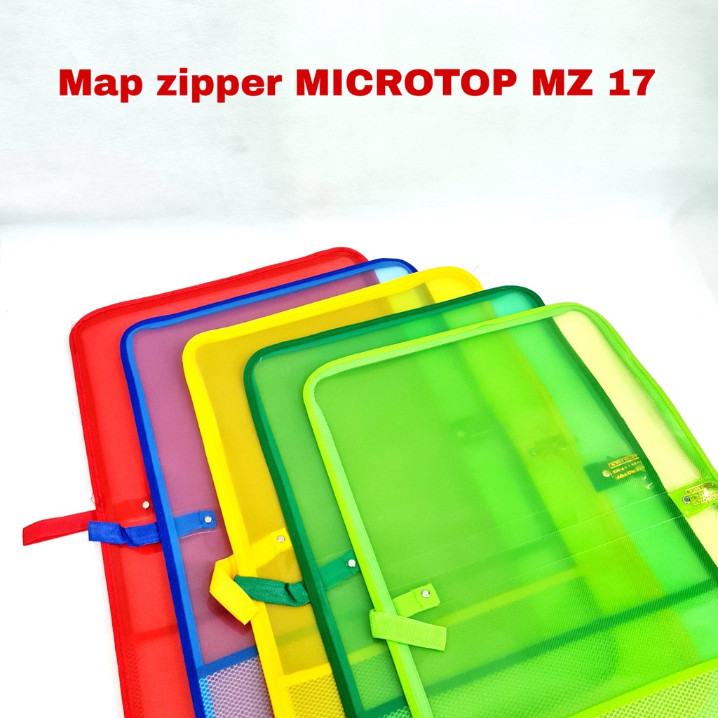 

GG Map Zipper MICROTOP MZ17 Warna(minimal 10)/ Map Resleting / Map File / Map Sleting/File Holder