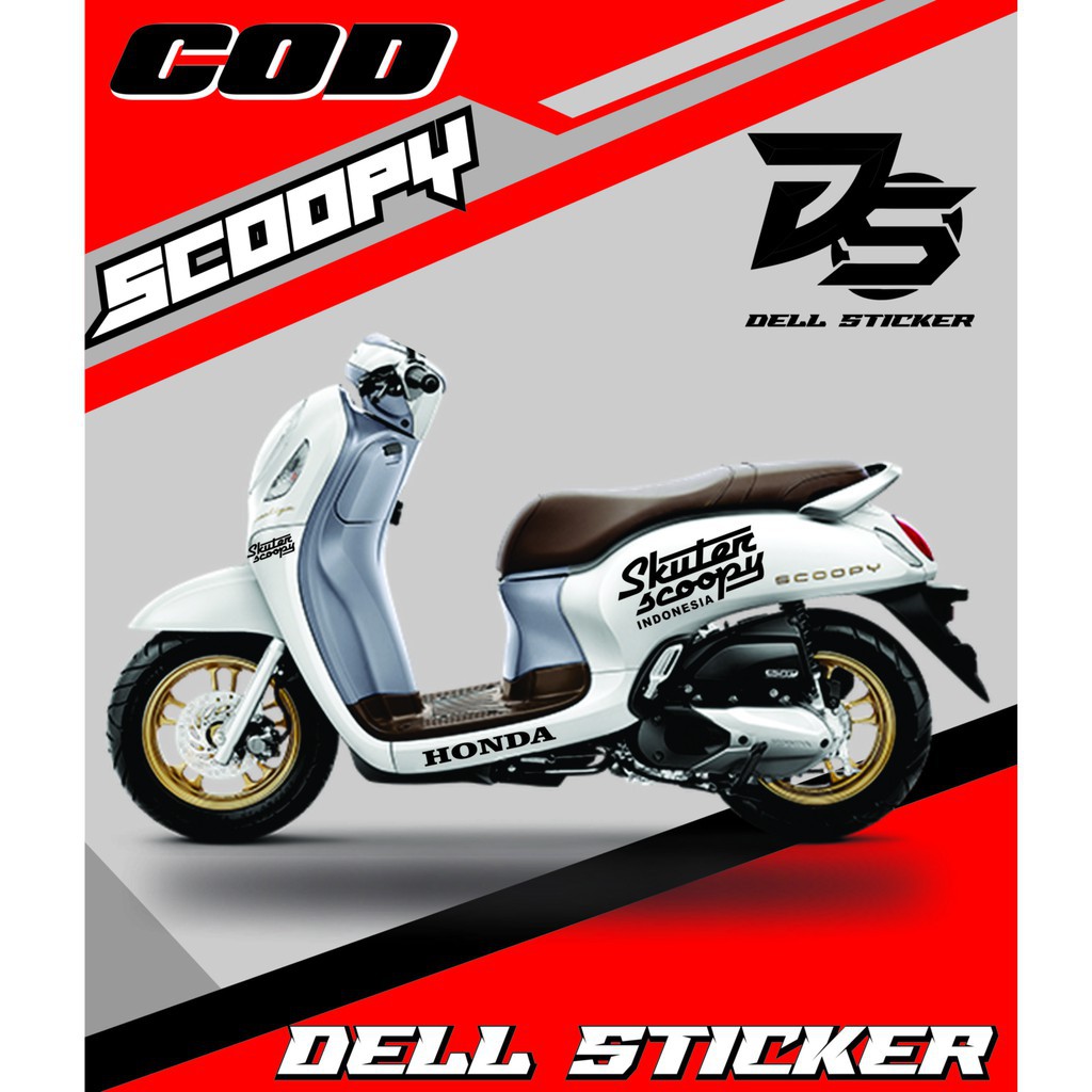 Cutting Sticker Striping Skuter Scoopy SCOOPY 2017-2020