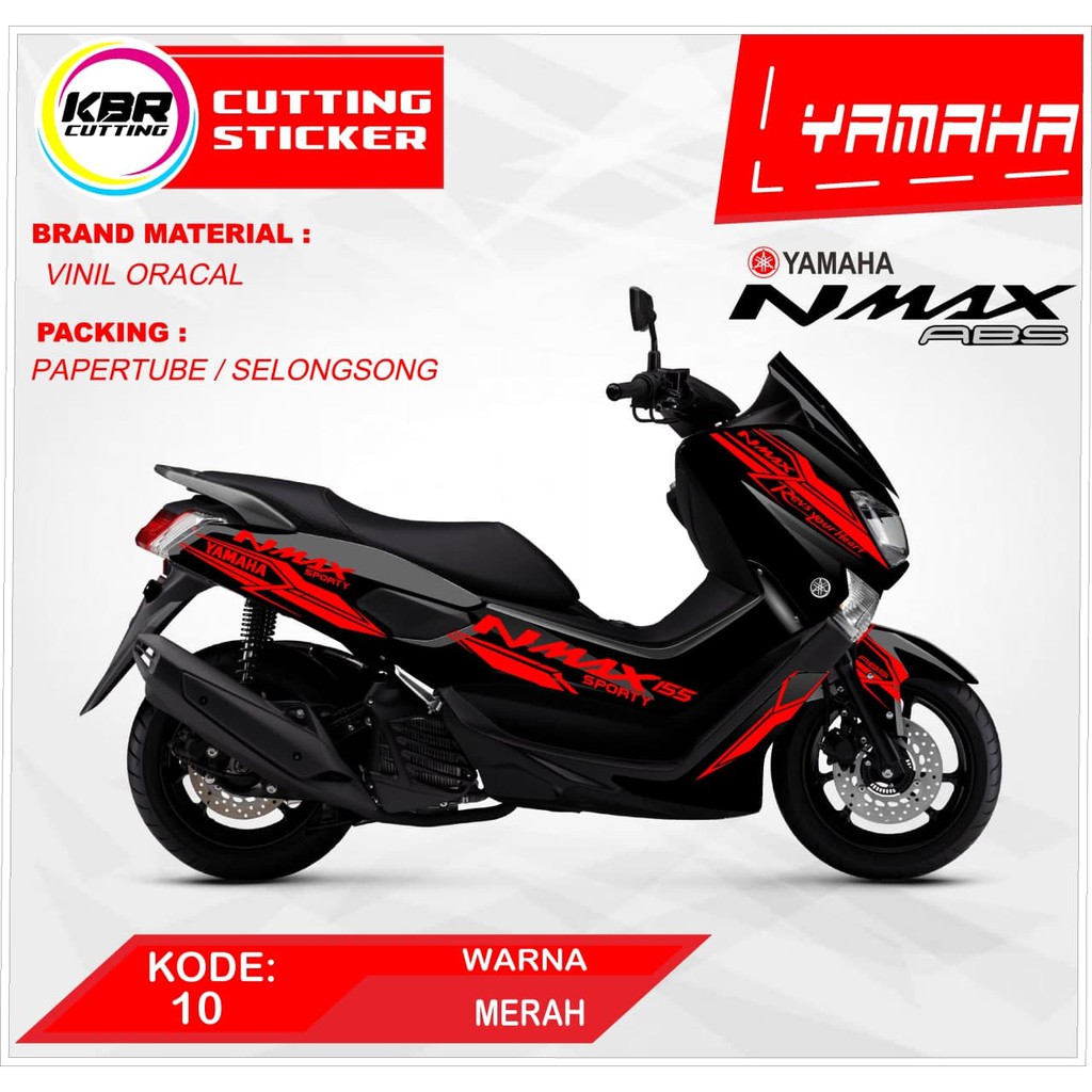 STIKER STICKER CUTTING All NEW NMAX STRIPING MOTOR NMAX ABS KODE 10