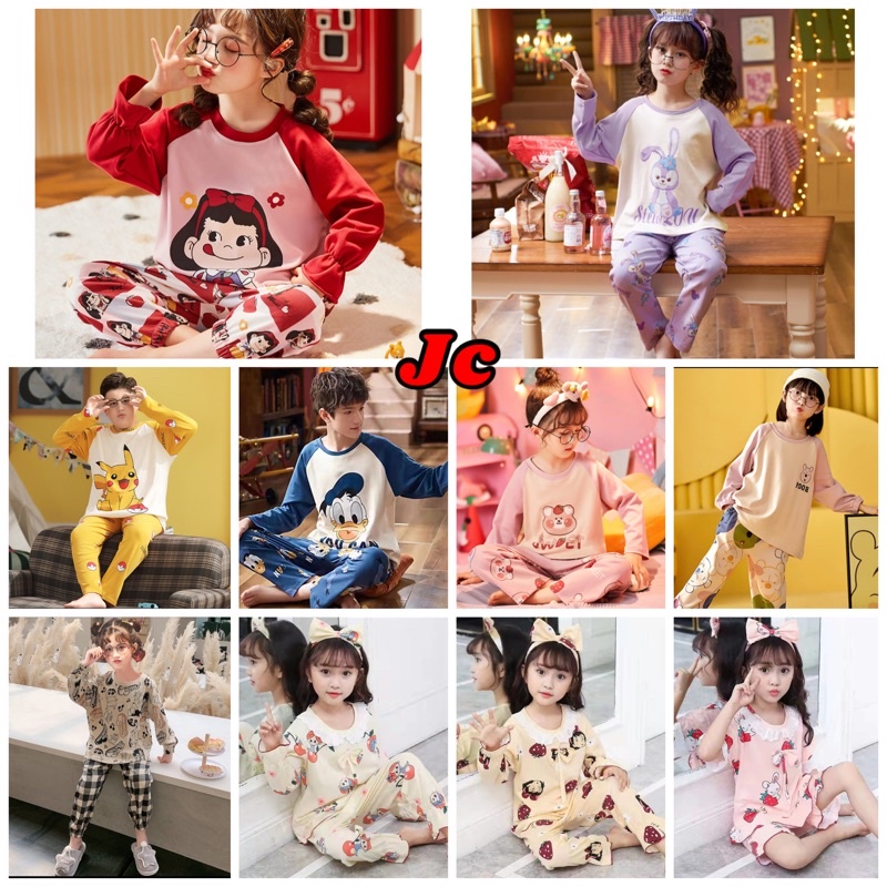 JC- Stelan Piyama Anak IMPORT / Piyama Anak Anak / Kids SleepWear / Piyama Anak Import