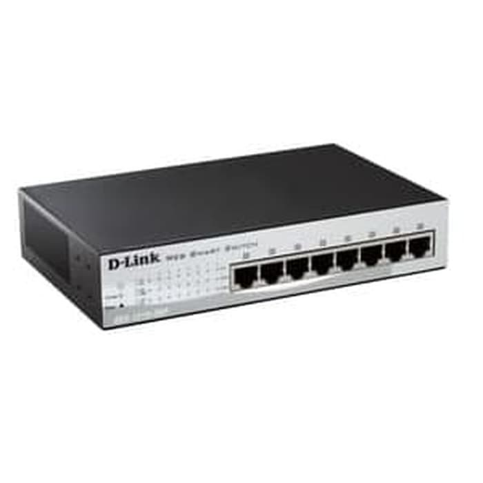 D-Link DES-1210-08P/E 8-Port Fast Ethernet PoE Smart Managed Switch