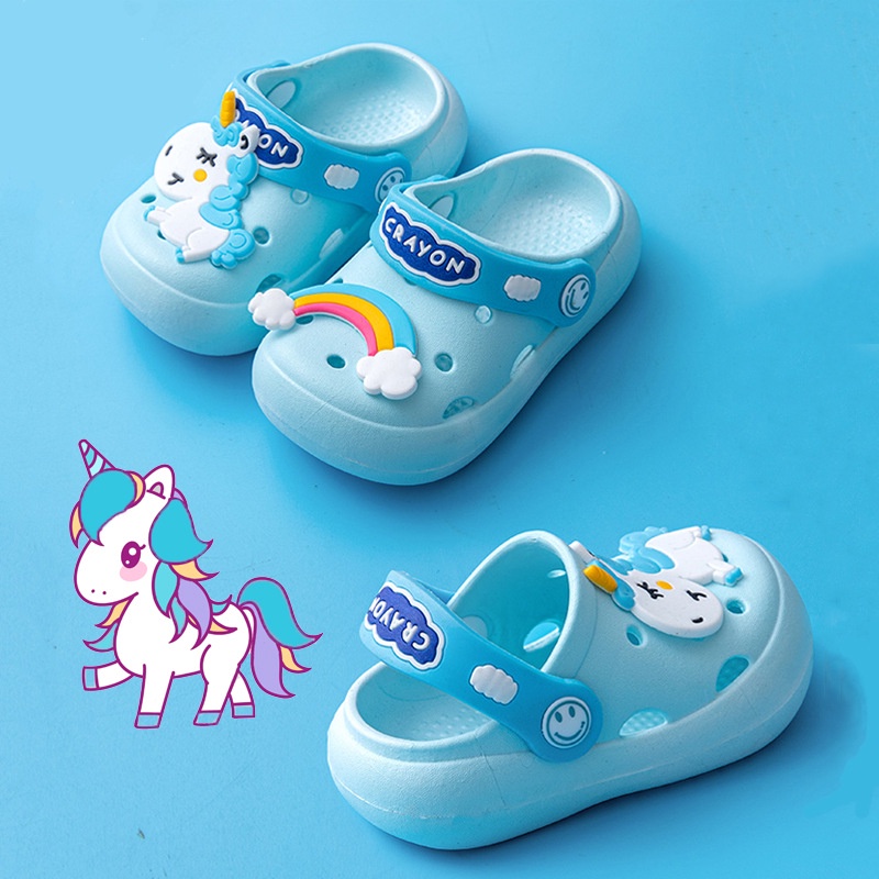 1234OS - Sandal Anak Perempuan Karet UNICORN Import.