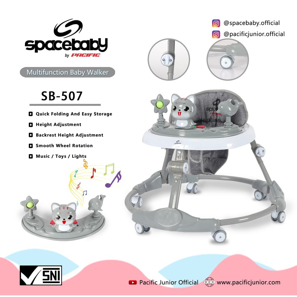 SPACE BABY Baby Walker SB 505 506 507 509 SPACEBABY [ * FREE PACKING DUS ALAS ]