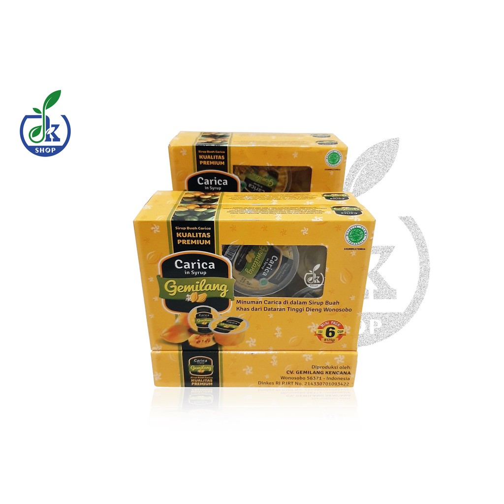 

Carica Gemilang Dieng Wonosobo Isi 6 Cup