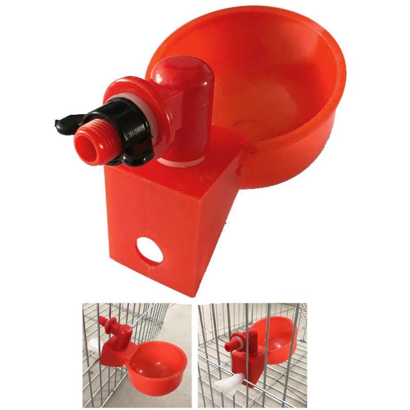 Nippel Niple Nepel Mangkok/Cangkir/Bulat Tempat Minum Ayam Puyuh Burung Bebek Unggas Nipple Drinker