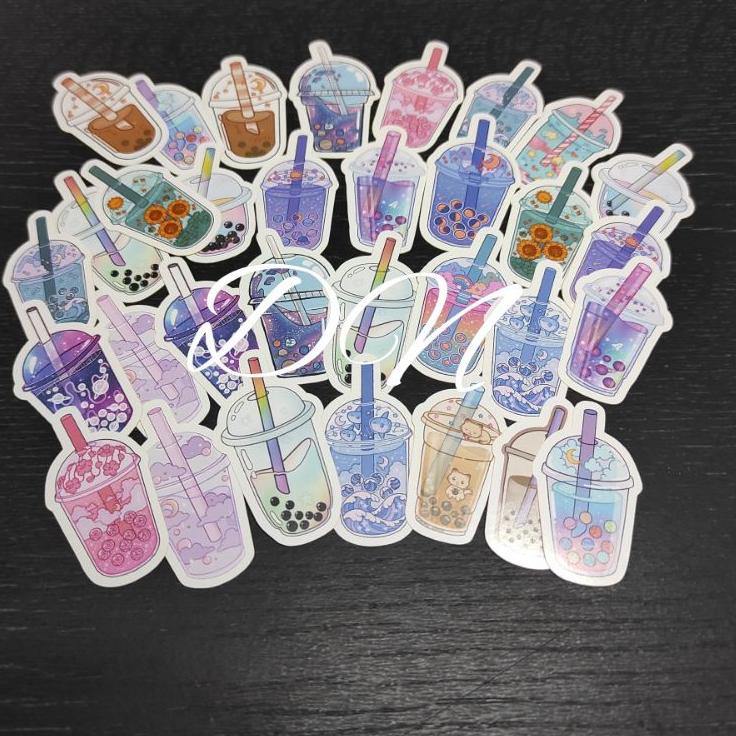 

『NEW YEARS』 32pcs stiker kertas boba aesthetic mini sticker accesories aesthetic korean jurnal ✔✔✔