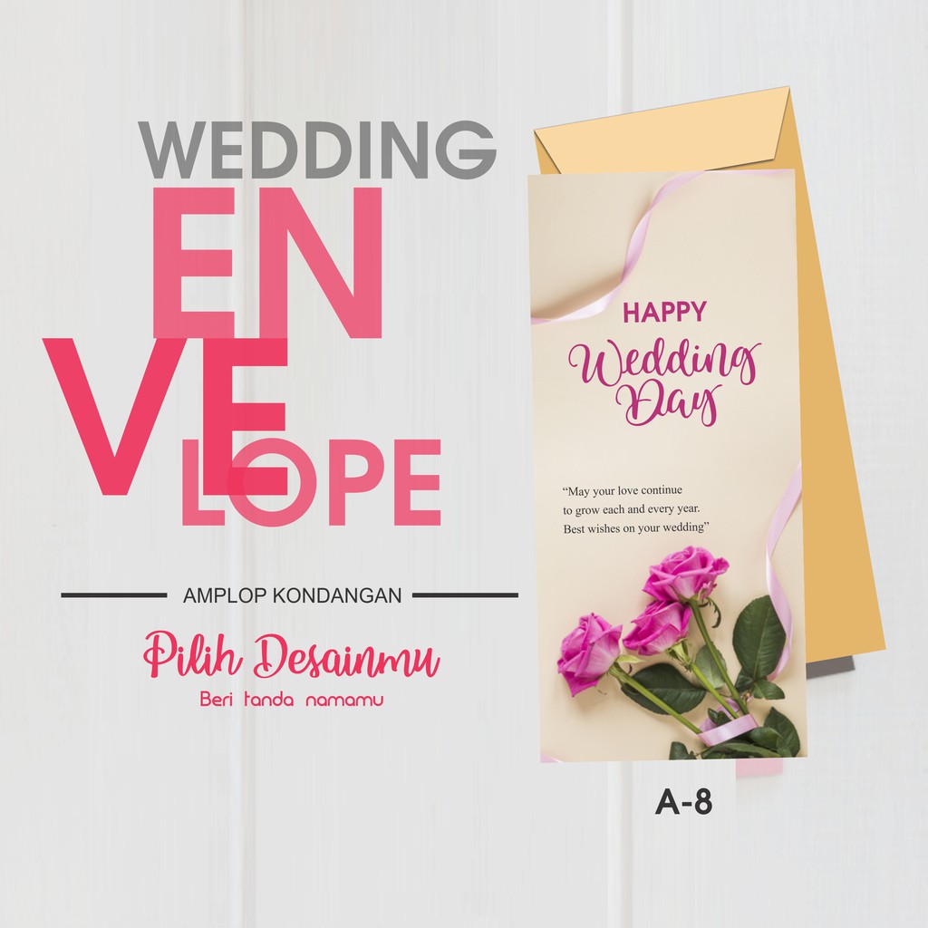 

Amplop Premium / Sumbangan / Kondangan Pernikahan Wedding Custom Nama