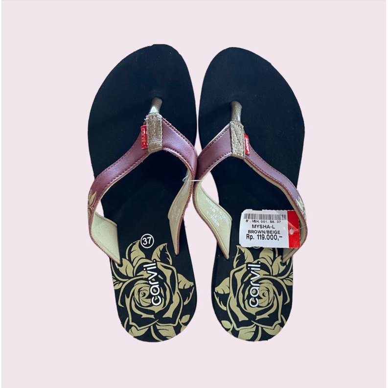 Sandal Teplek jepit Wanita Carvil Original| warna dan model  Random sesuai etalase